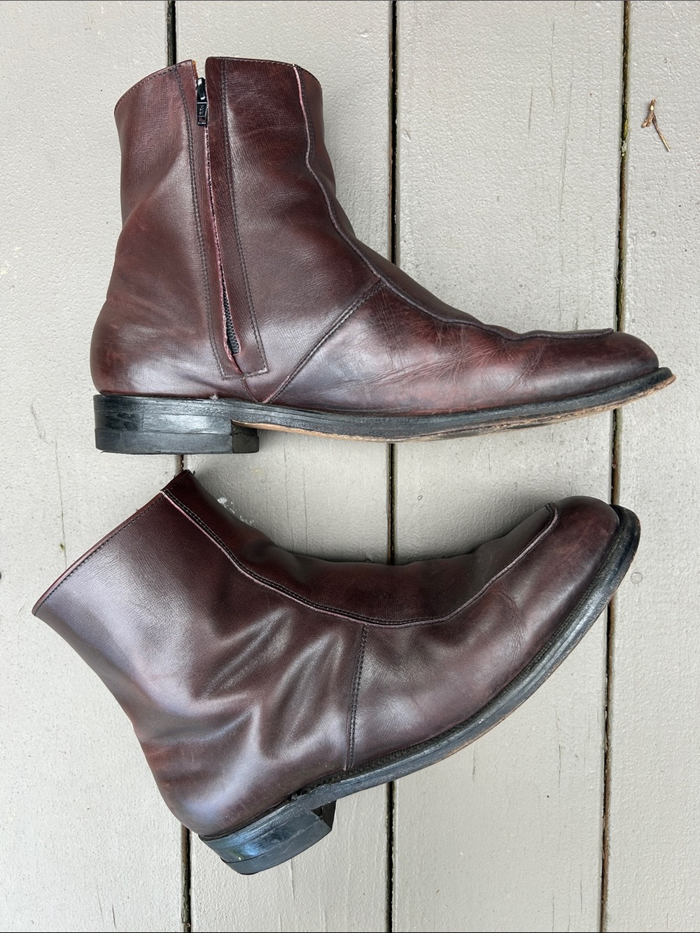 Men's Vintage Leather Boots - image 3